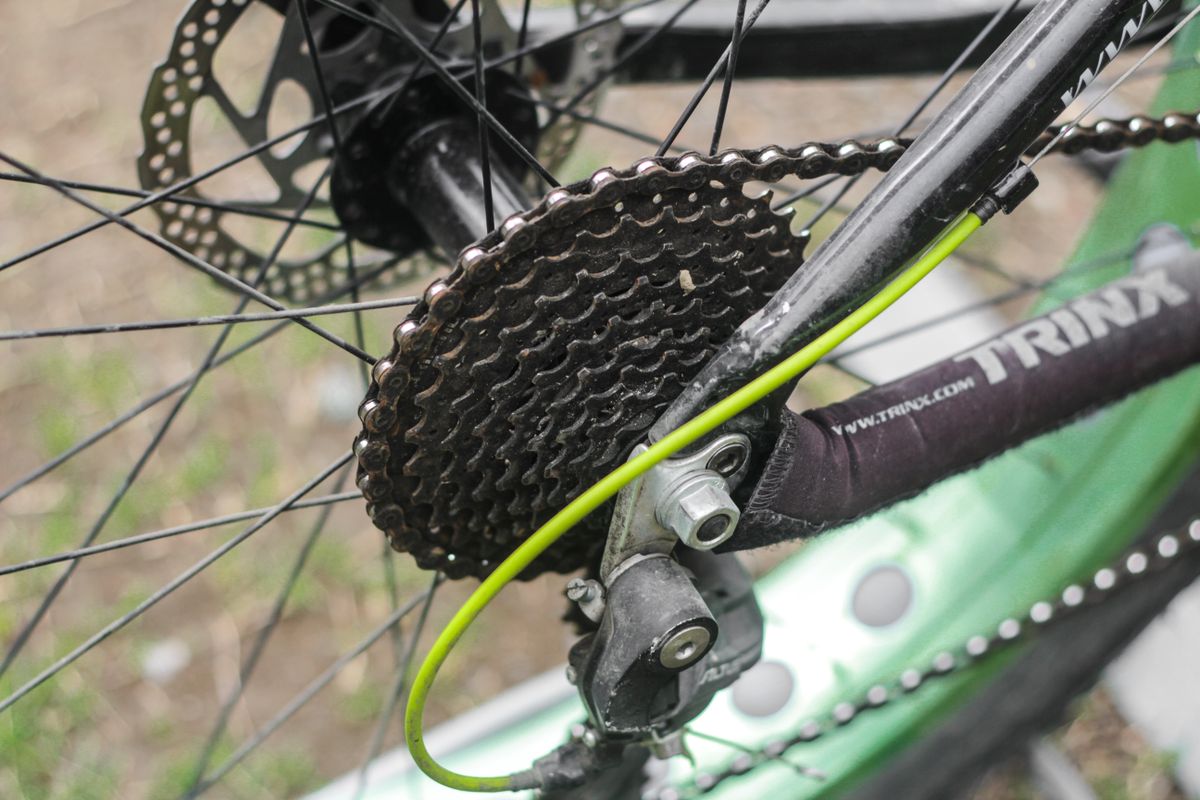 Mazanie reťaze bicykla